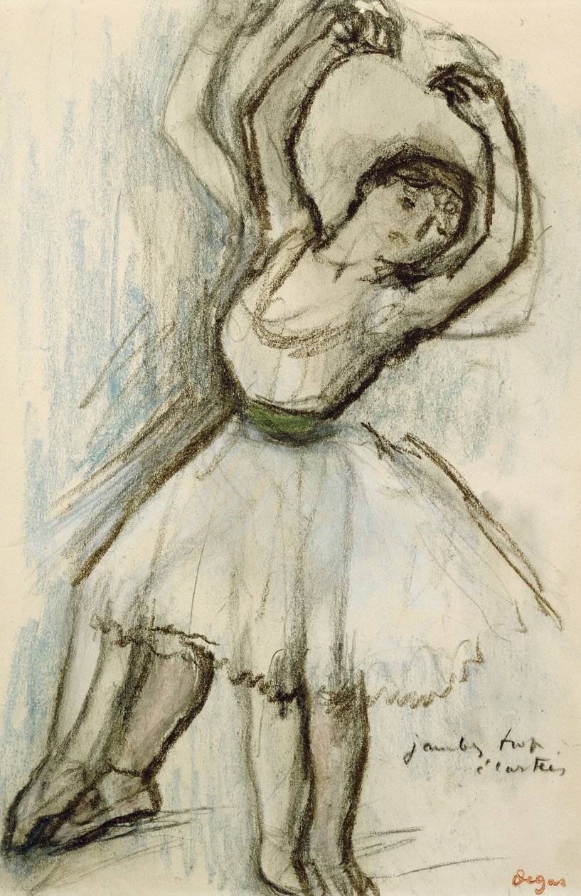 Studie av en danser av Edgar Degas