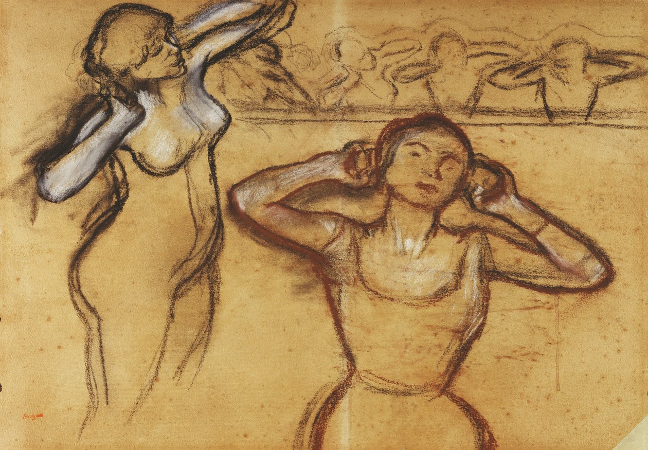 Studie av en danser; Danserstudie, av Edgar Degas