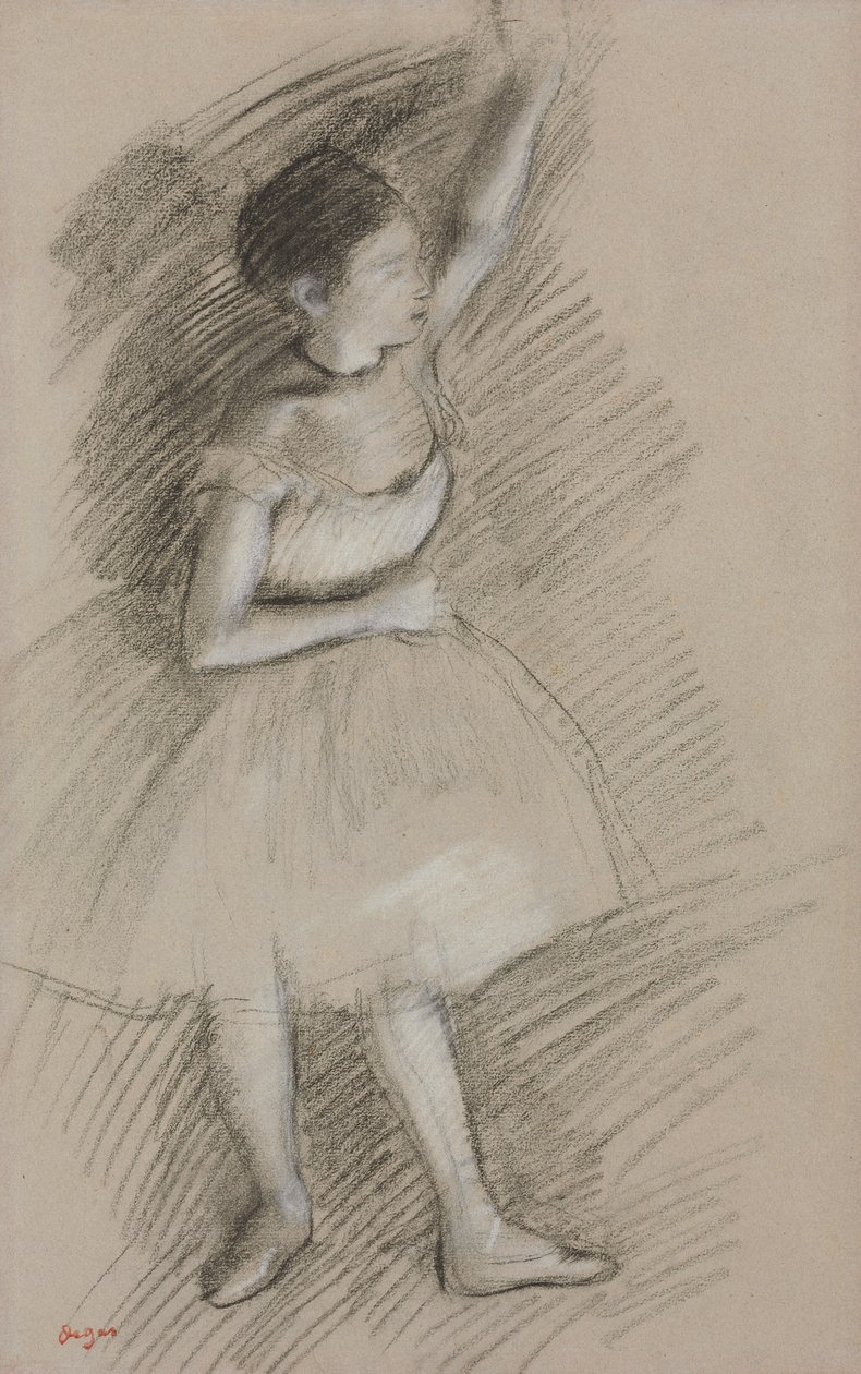 Studie av en danser; Studie av en danser, 1873-1874 av Edgar Degas