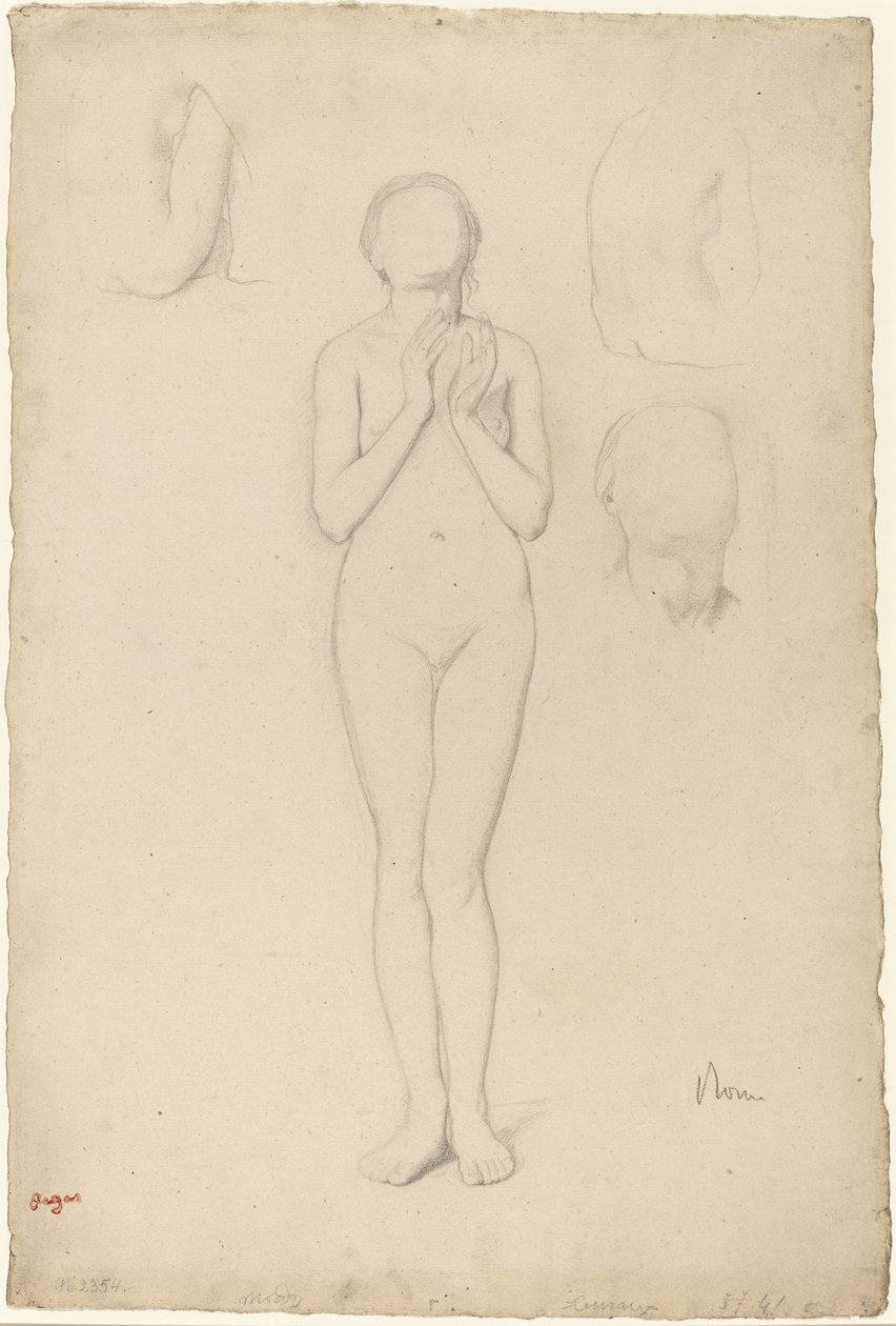 Studie av en naken kvinne av Edgar Degas