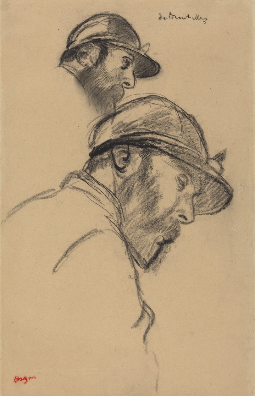 Studie av en jockey (M. de Broutelles) av Edgar Degas