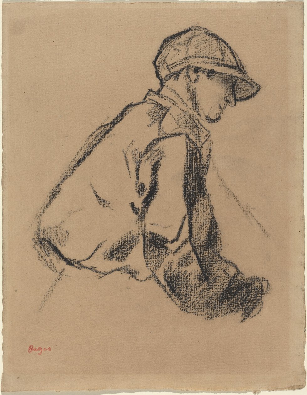 Studie av en jockey av Edgar Degas