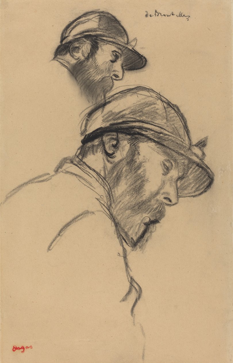 Studie av en jockey M. de Broutelles, ca. 1884. av Edgar Degas