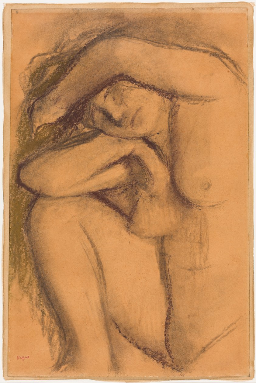Aktstudie av Edgar Degas