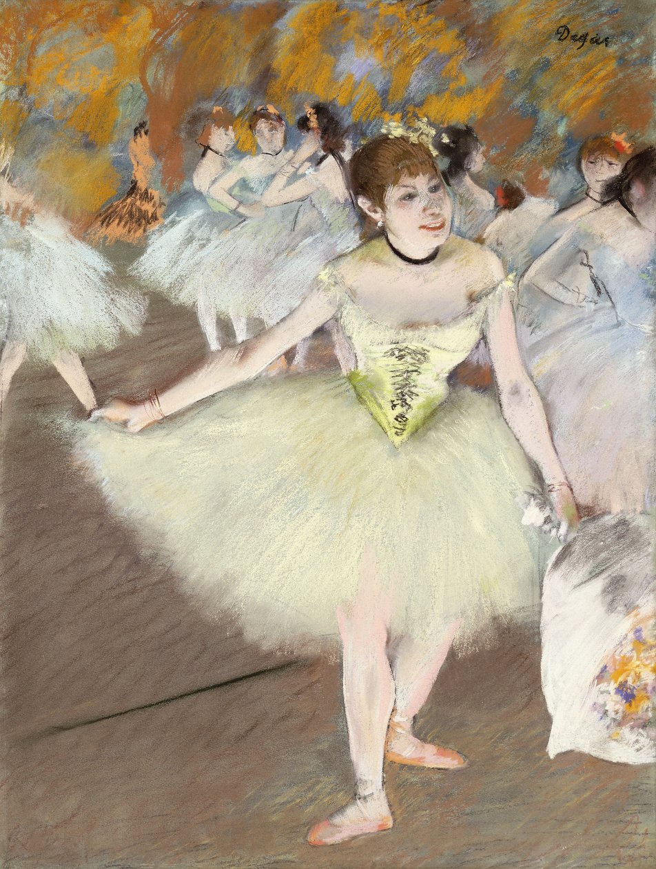 På scenen, 1879-1881 av Edgar Degas