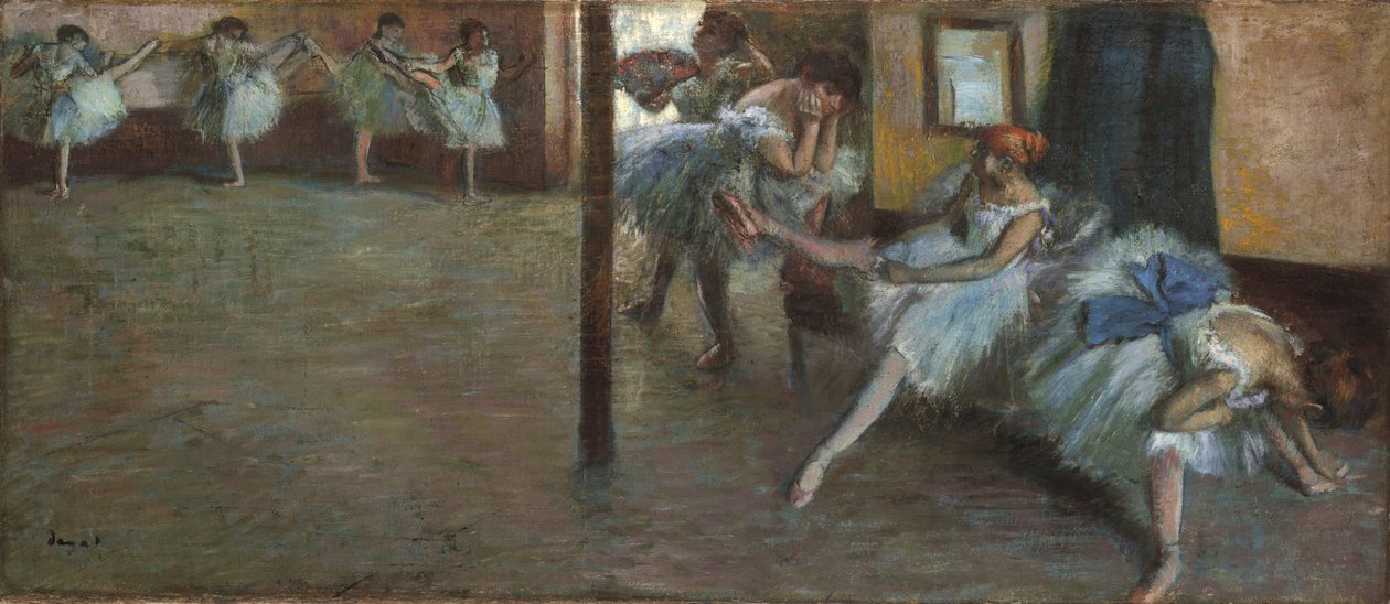 Ballettøvelsen, ca. 1891 av Edgar Degas