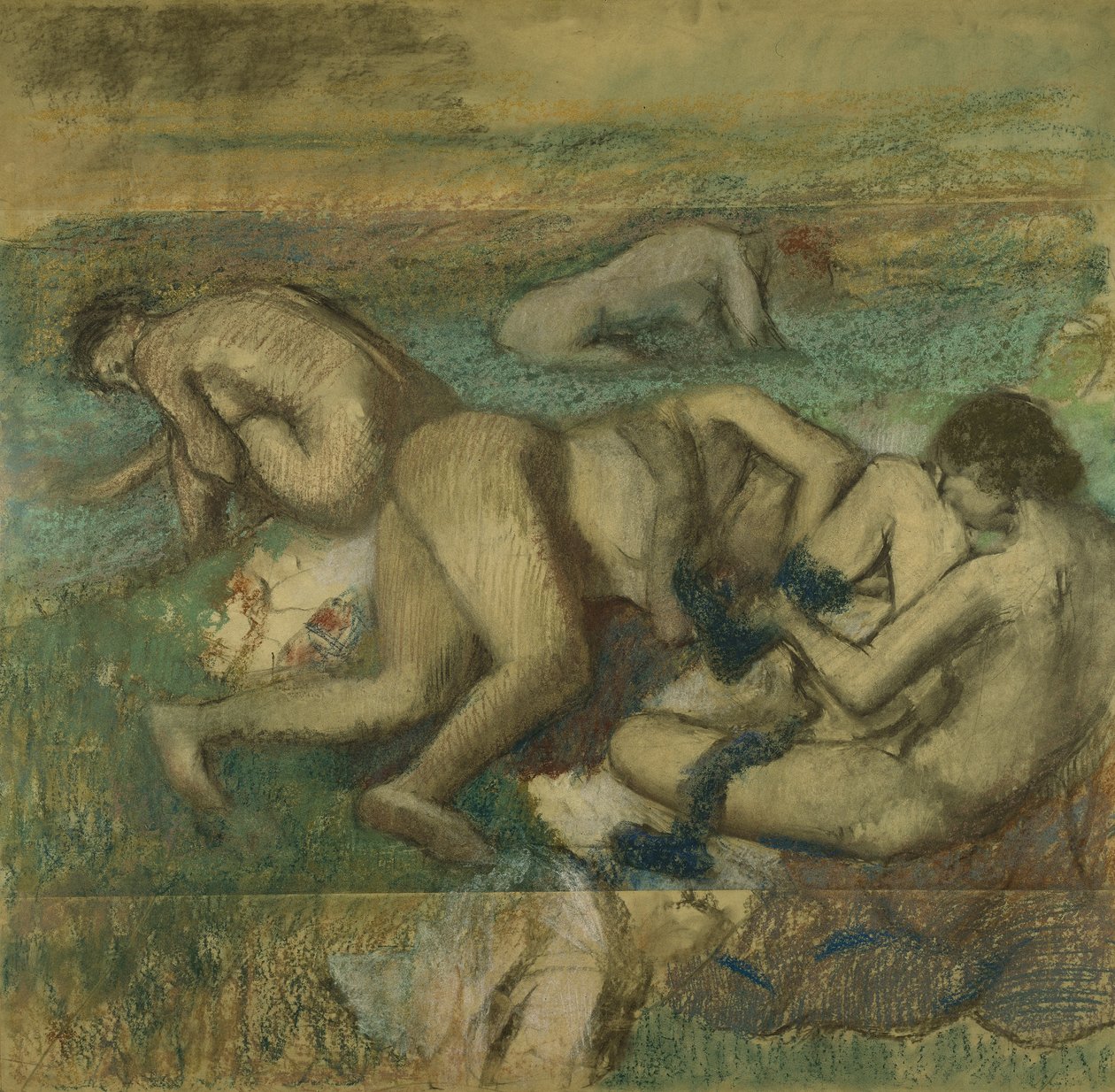 The Baders, 1885-95 av Edgar Degas