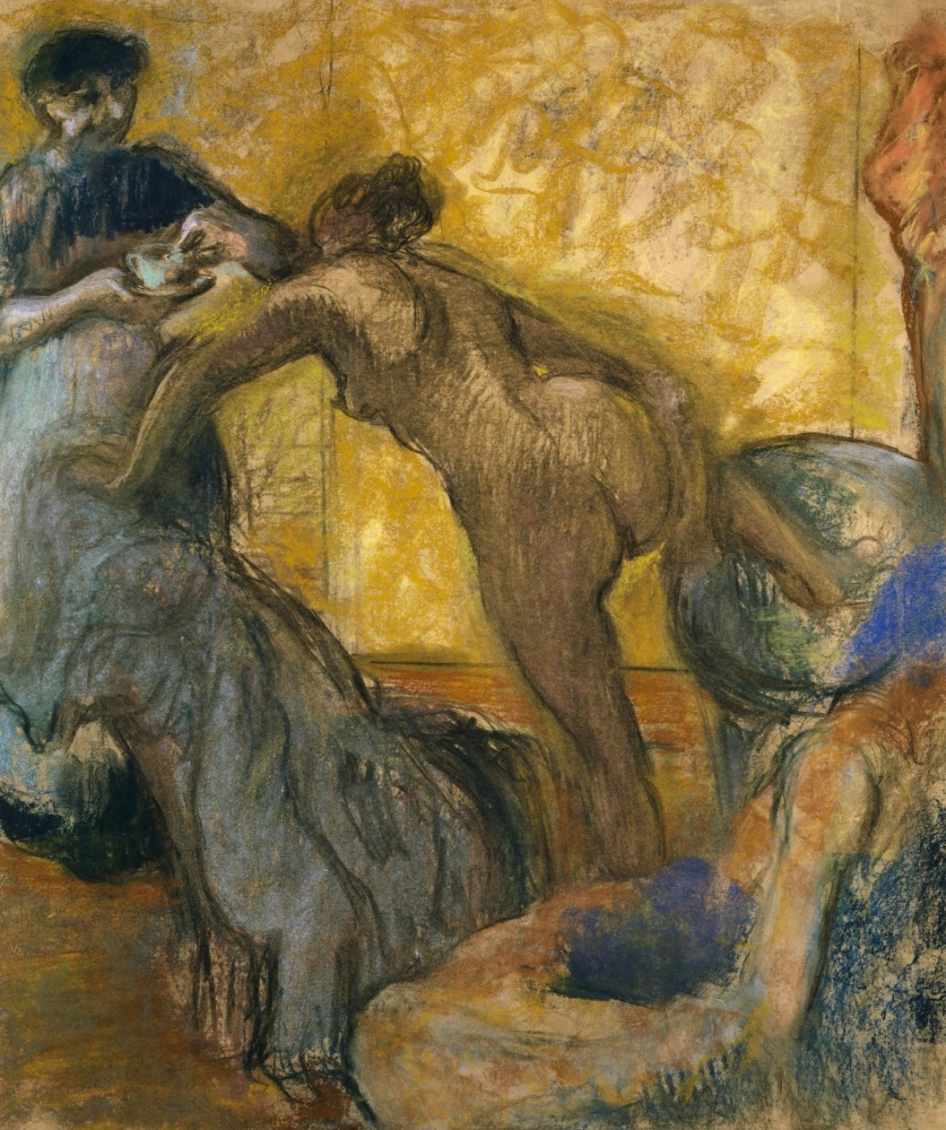 Koppen med varm sjokolade, 1900-5 av Edgar Degas