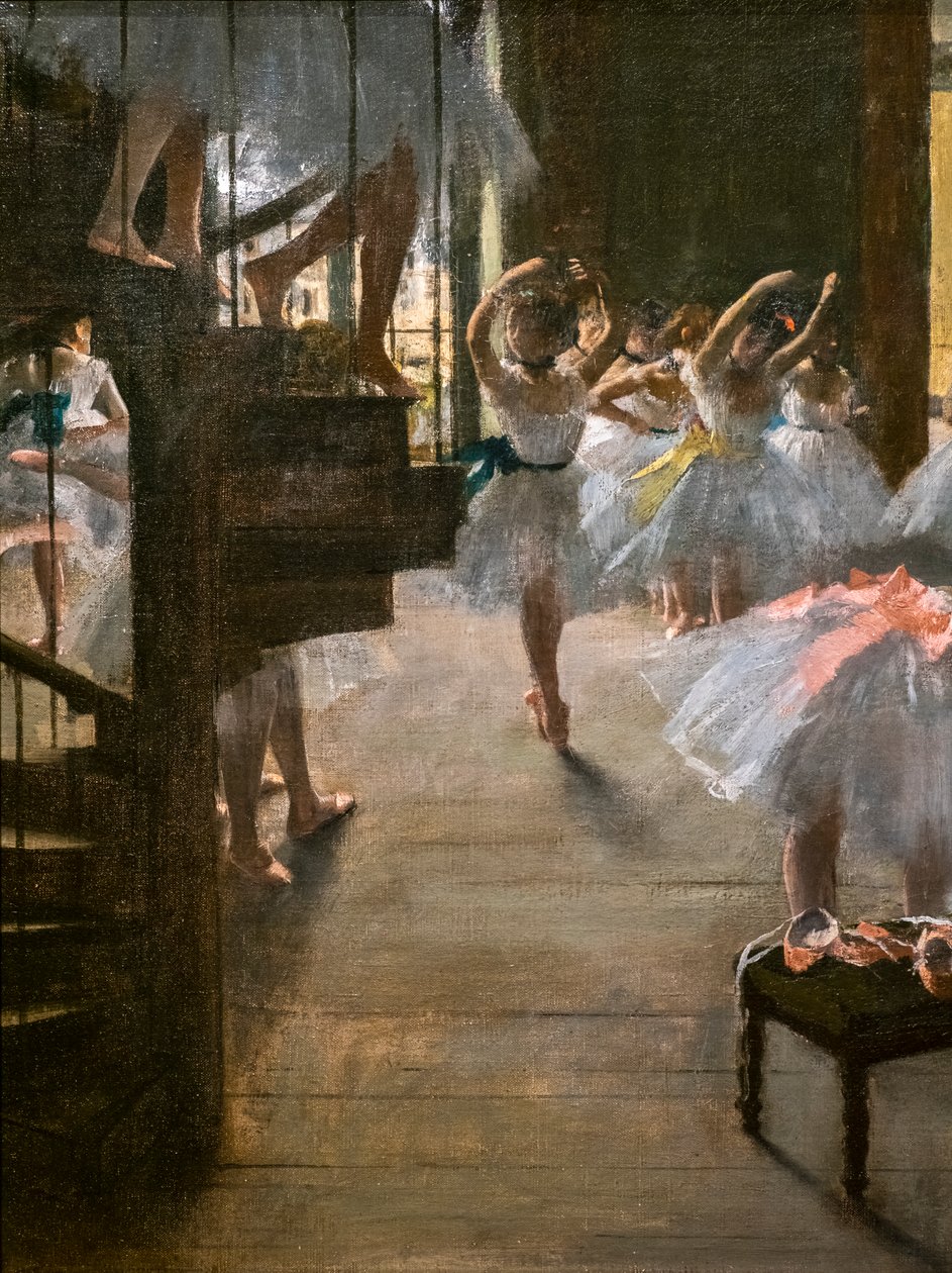 Danseklassen (detalj). 1873. Olje på lerret. av Edgar Degas