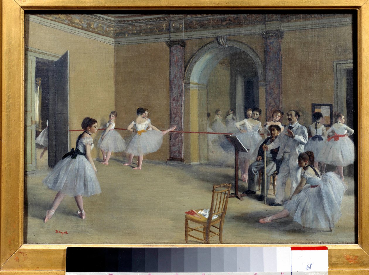 Dansefoajeen ved Opera Rue Le Peletier av Edgar Degas