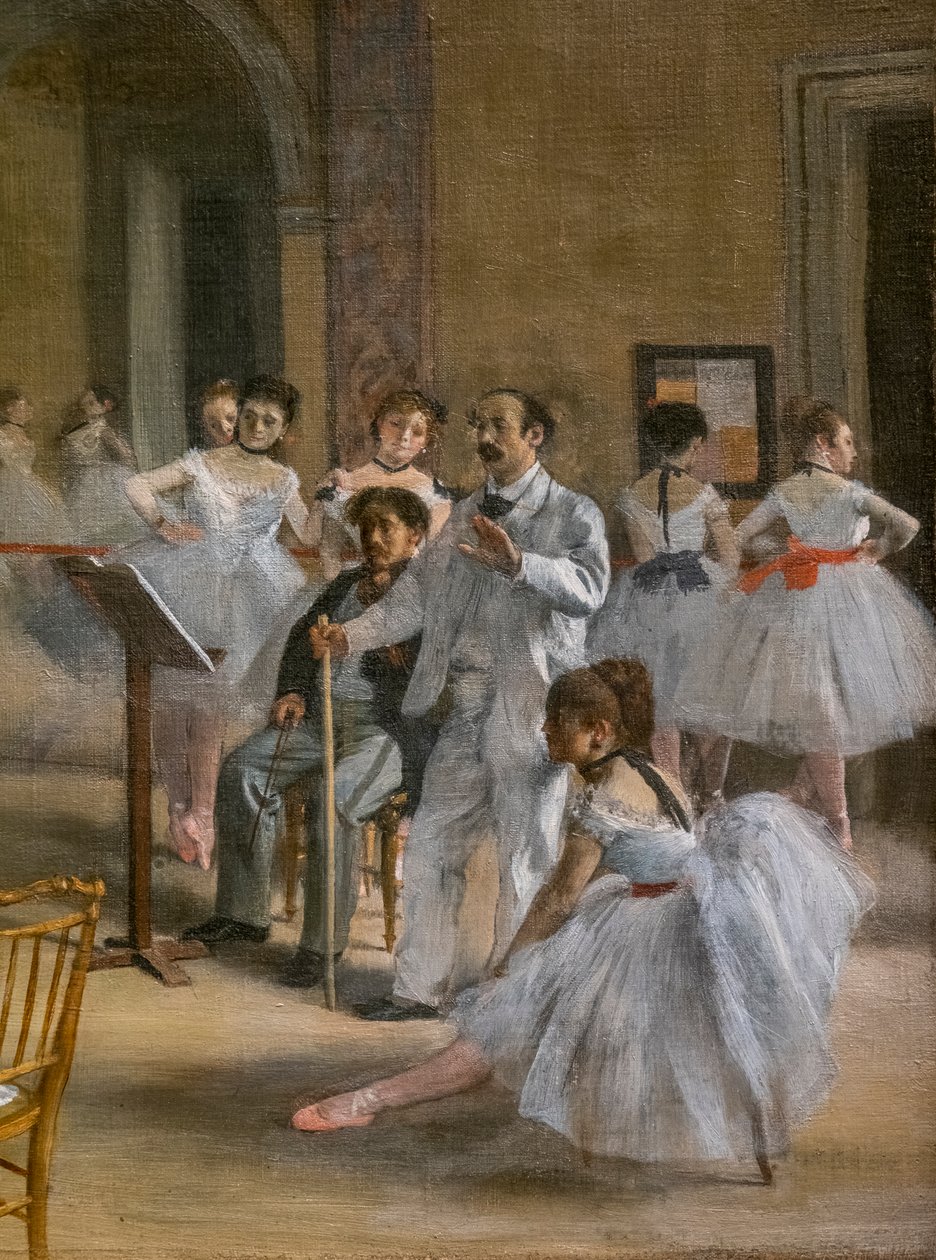 The Dance Lecon (detalj). 1872. Olje på lerret. av Edgar Degas