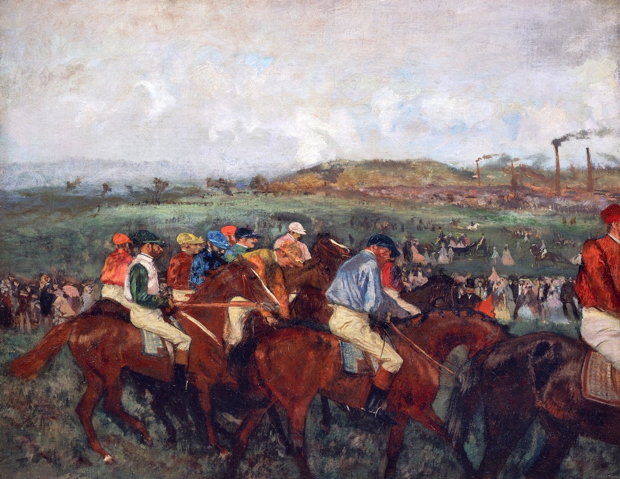 Herreløpet, før start av Edgar Degas