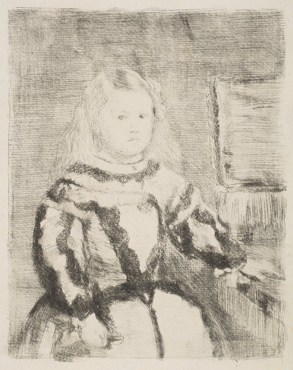 Infanta Margarita, etter Velázquez, 1862-64. av Edgar Degas