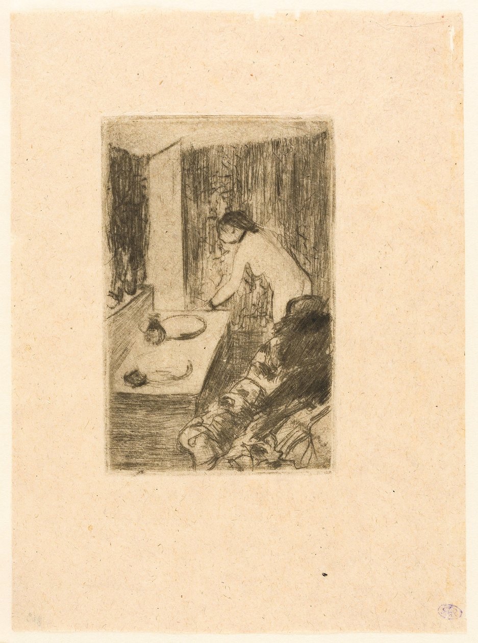 Den lille garderoben av Edgar Degas