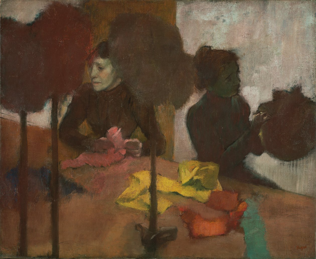 The Milliners, ca. 1882-1905 (olje på lerret) av Edgar Degas
