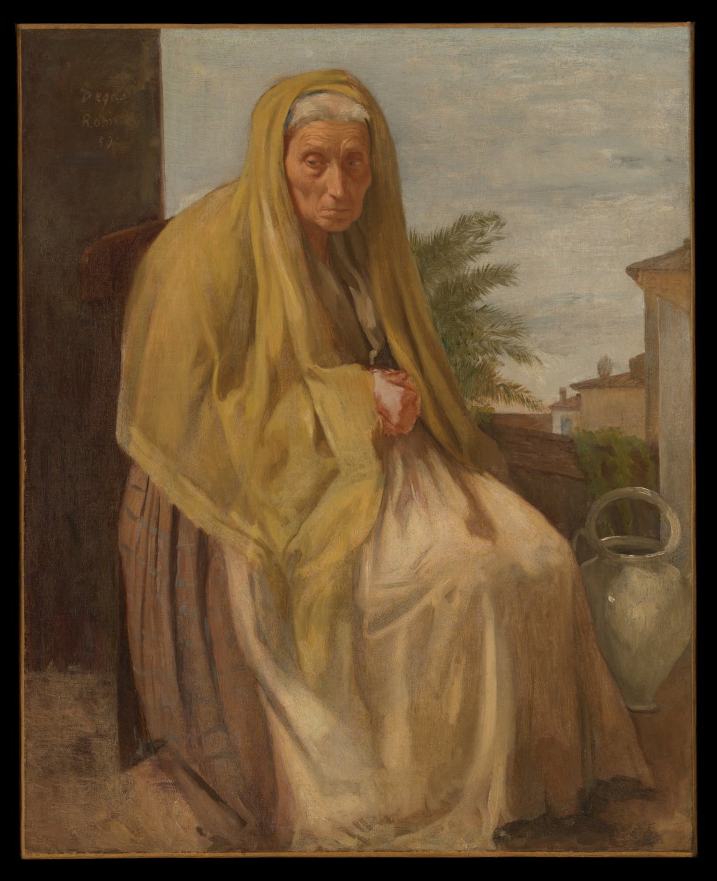 Den gamle italienske kvinnen av Edgar Degas
