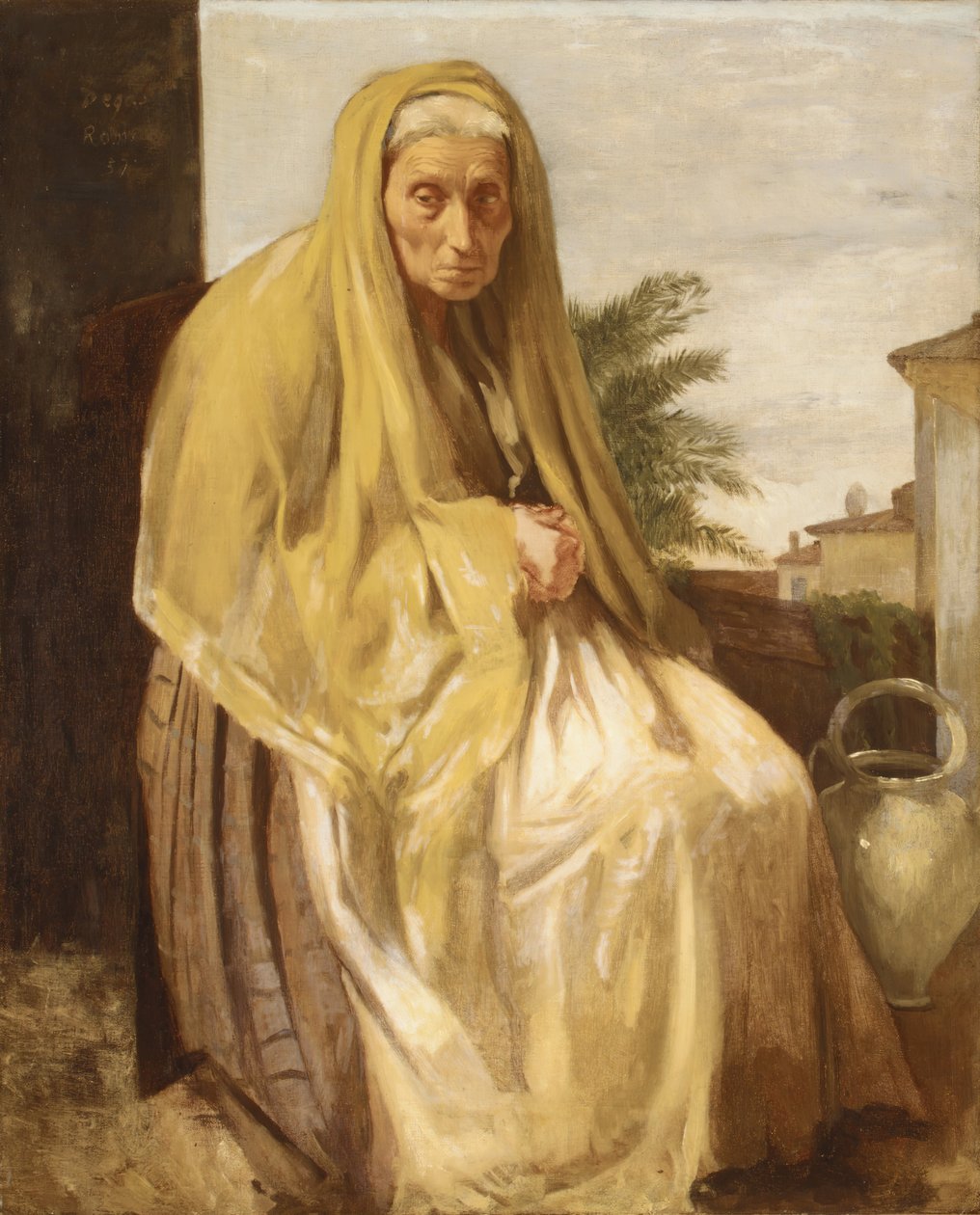 Den gamle italienske kvinnen, 1857. av Edgar Degas