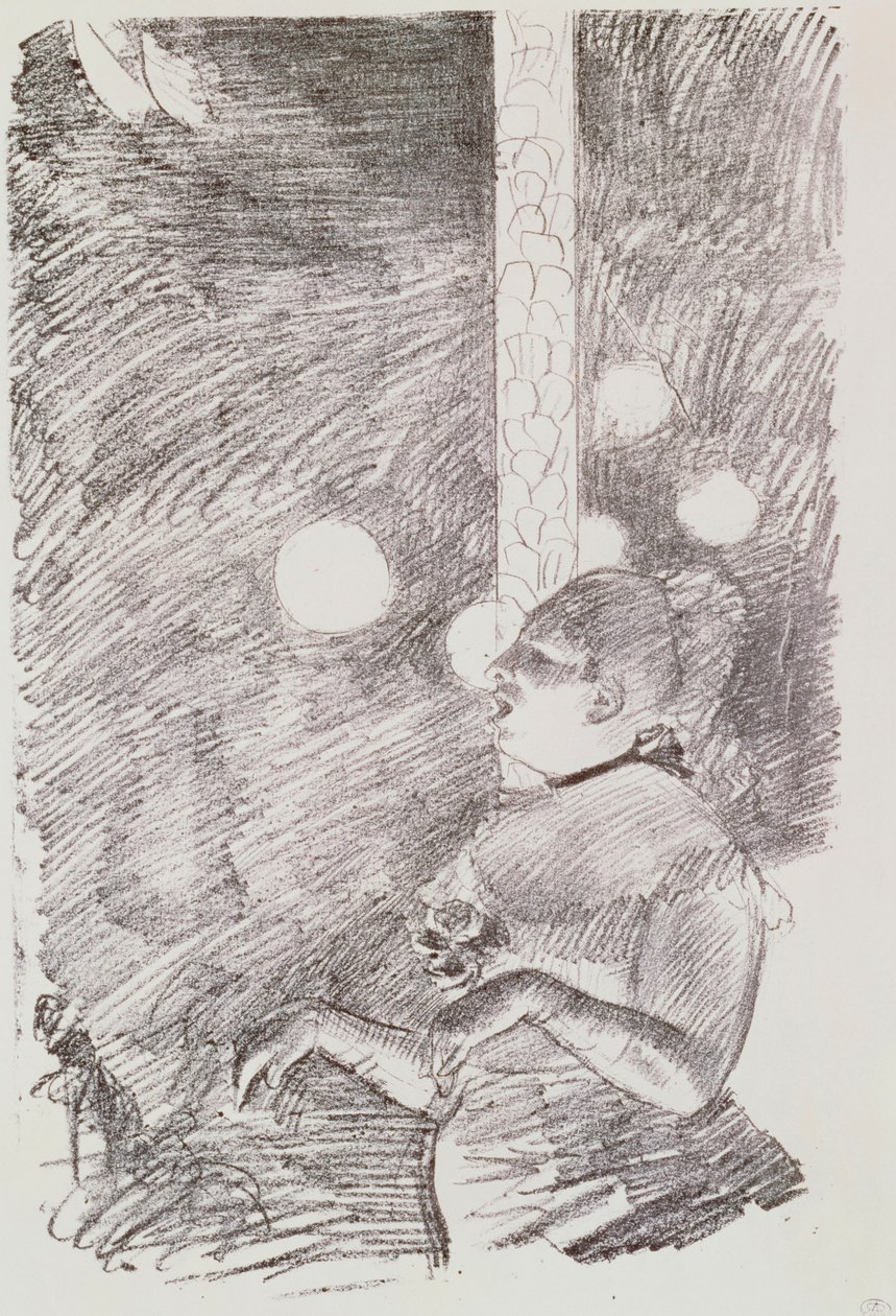 Hundens sang, 1876-77 av Edgar Degas