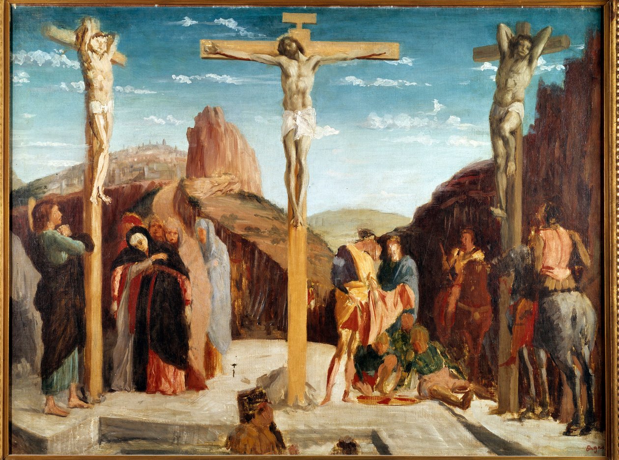 Den impresjonistiske versjonen av Andrea Mantegnas maleri. Maleri av Edgar Degas (1834-1917) 1861 Søn. 0,69x0,92m Towers, Museum of Fine Arts av Edgar Degas