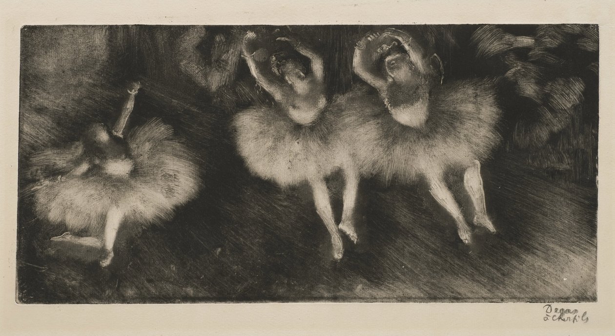 Tre ballettdansere, ca. 1878 av Edgar Degas