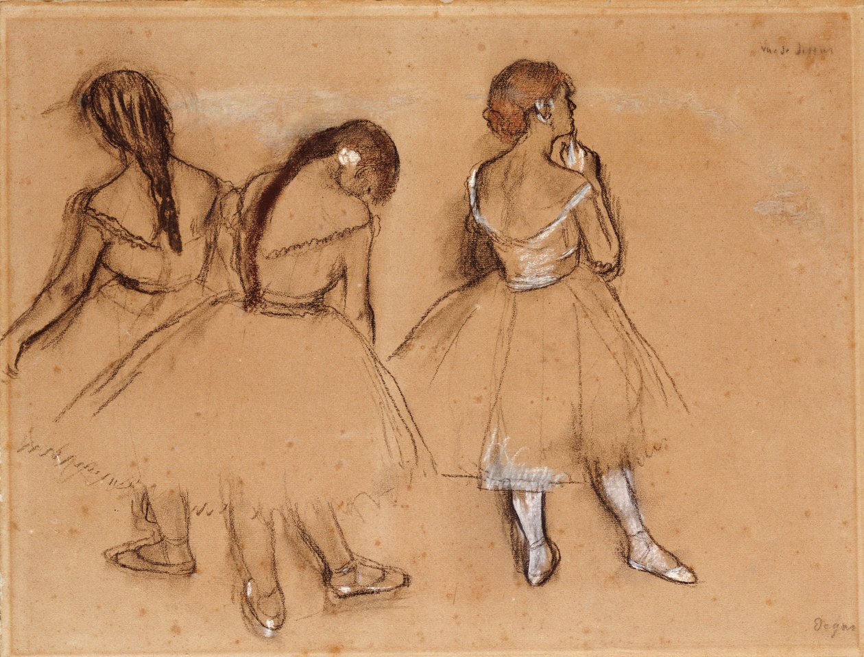 Tre dansere av Edgar Degas