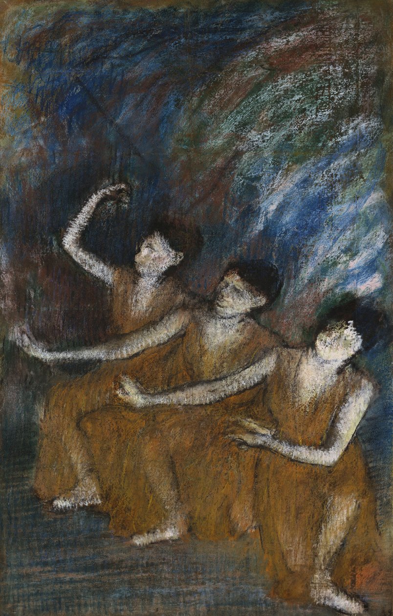 Tre dansere, ca. 1895-98 av Edgar Degas