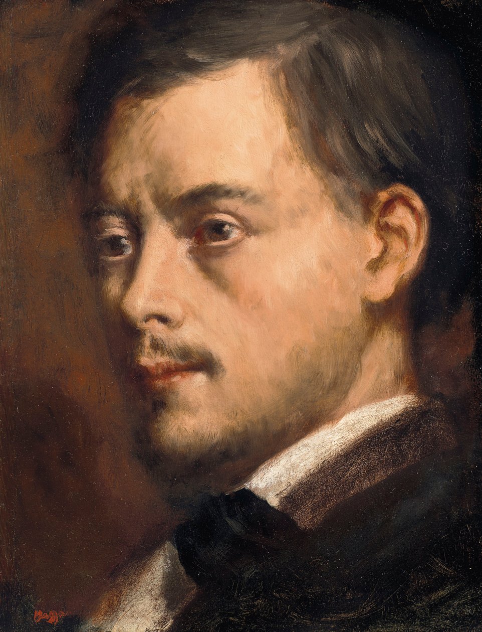 Mannens hode av Edgar Degas