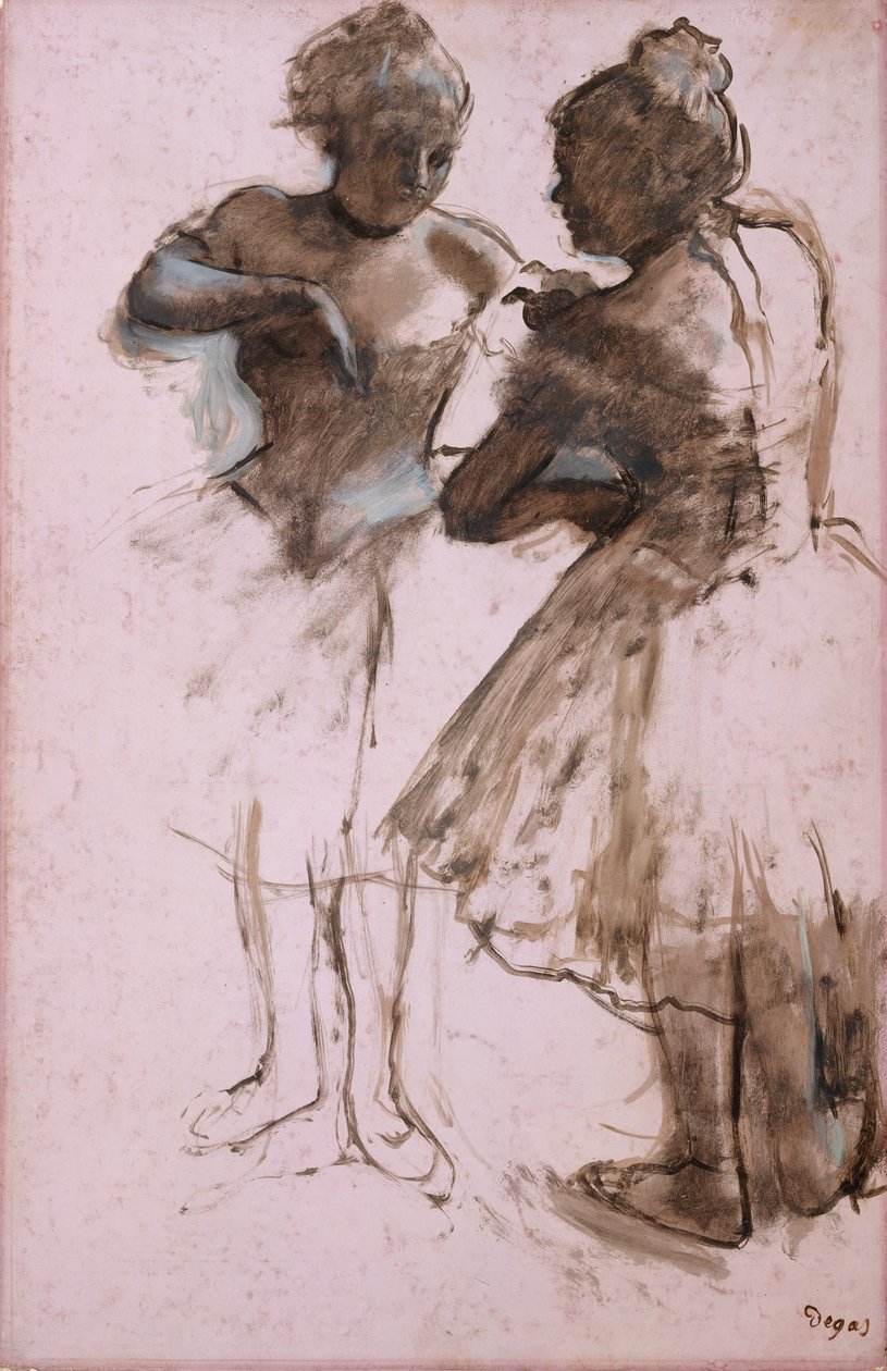To dansere, 1873. av Edgar Degas