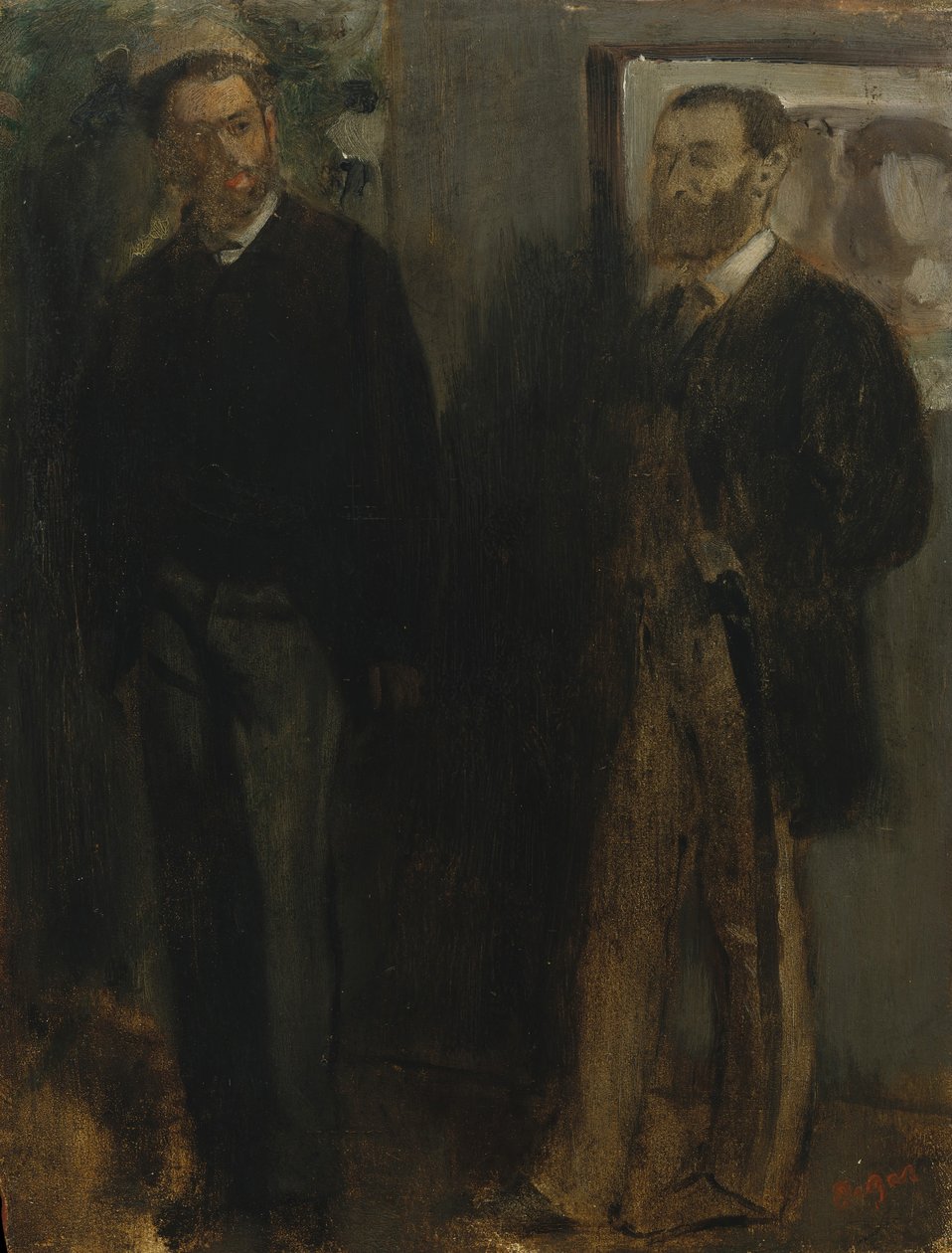To menn, ca. 1865-69. av Edgar Degas