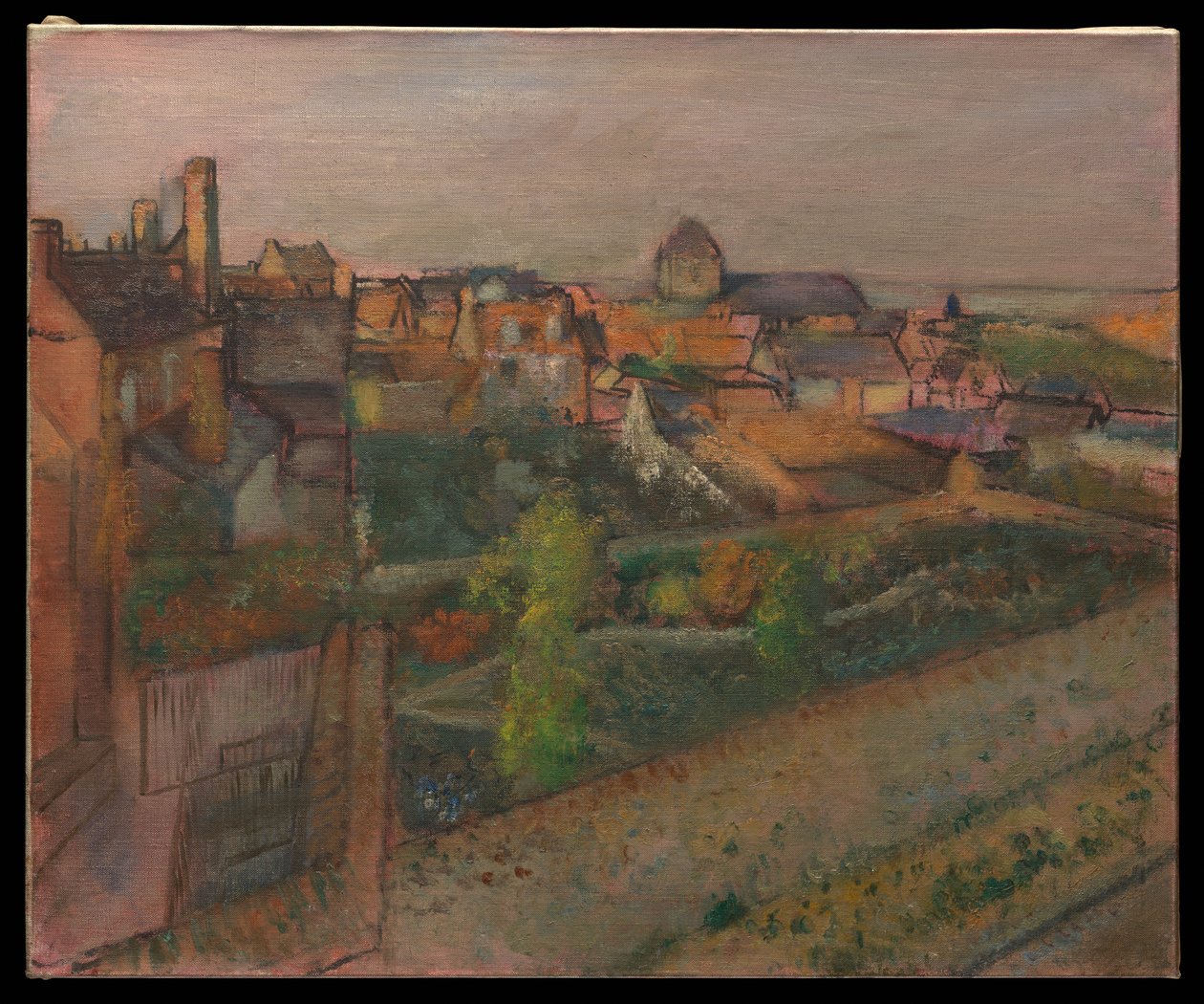 Utsikt over Saint-Valéry-sur-Somme av Edgar Degas
