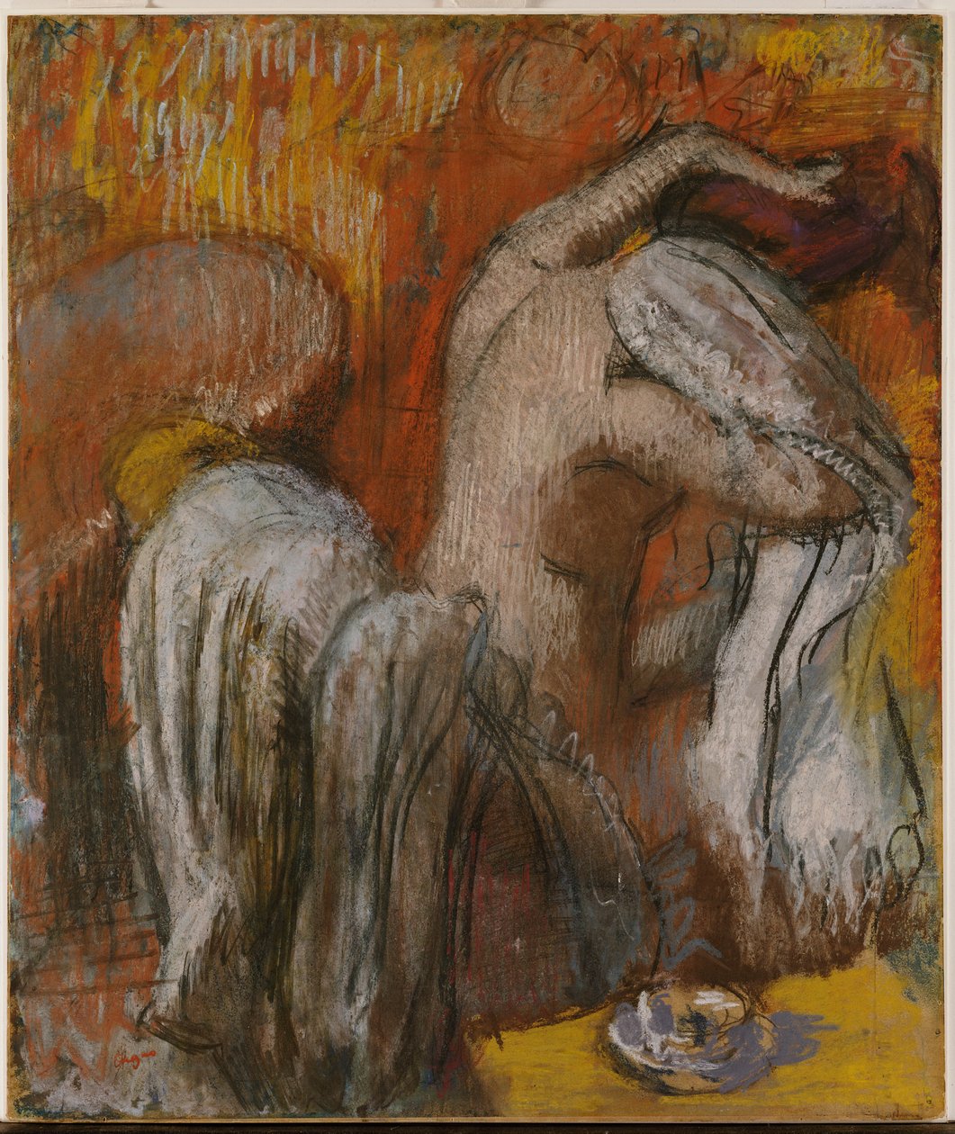 Kvinne som tørker seg av Edgar Degas
