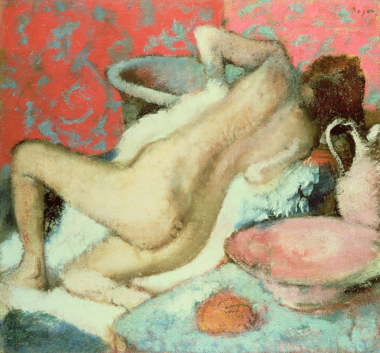 Kvinne som tørker seg, 1896 av Edgar Degas
