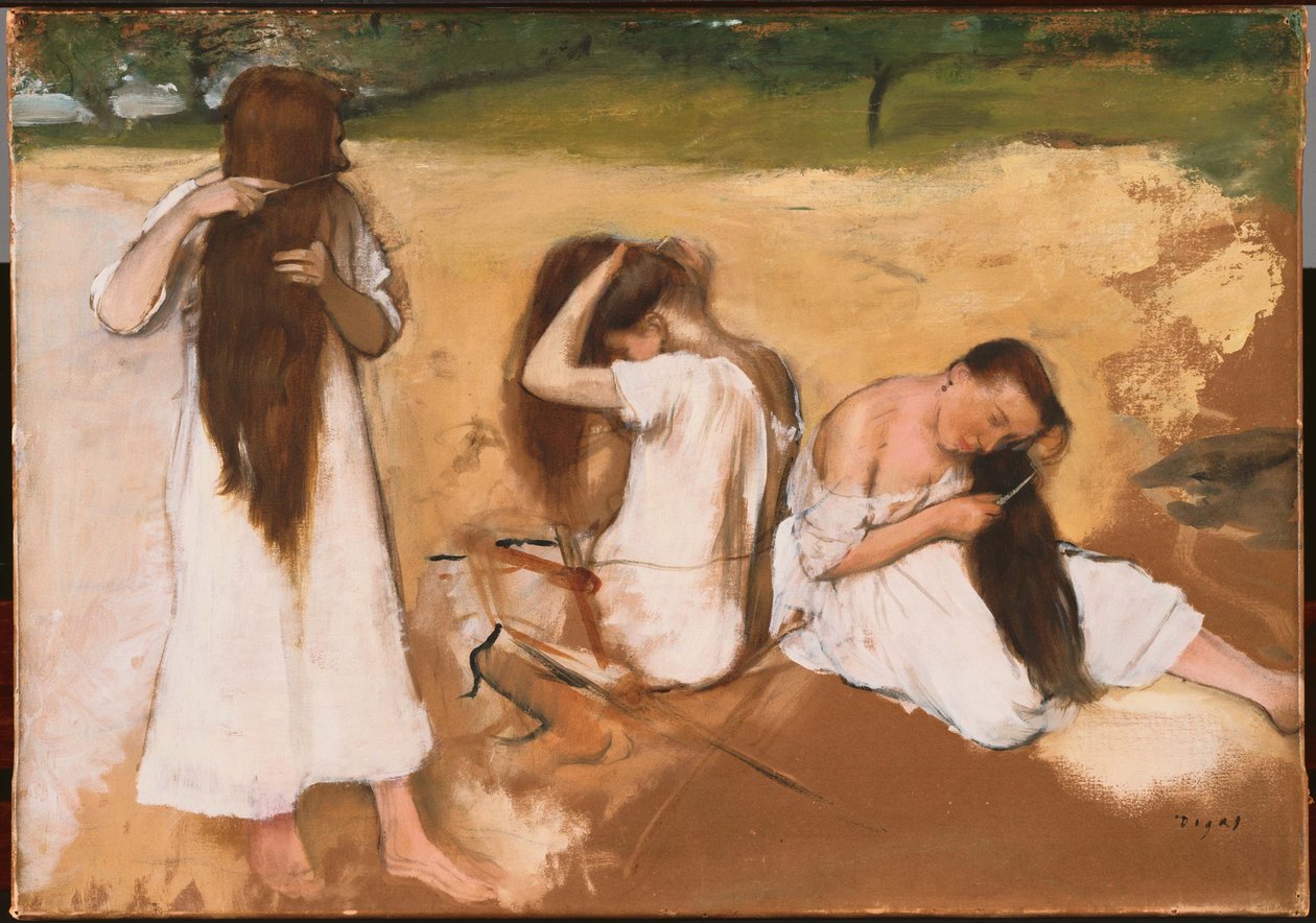 Kvinner som kjemmer håret sitt av Edgar Degas