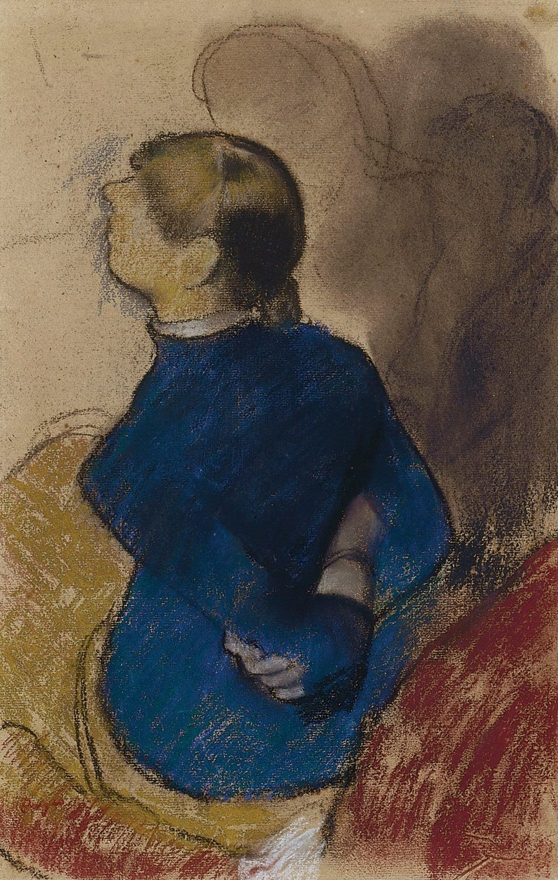 Ung kvinne i blått av Edgar Degas
