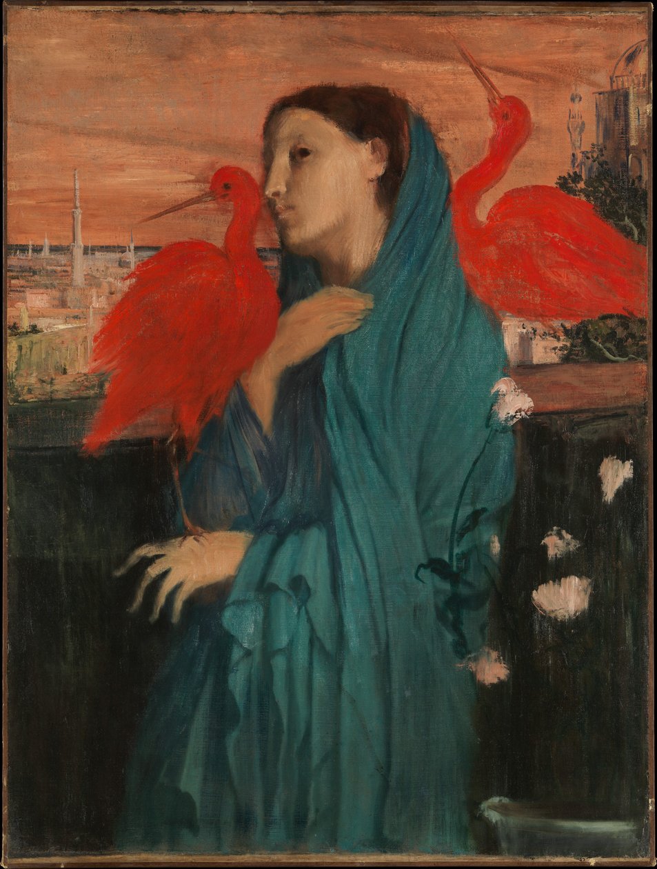 Ung kvinne med ibis av Edgar Degas