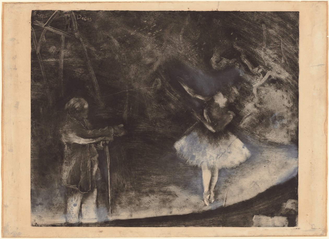 Ballettmesteren av Edgar Degas, executed in collaboration with Vicomte Lepic