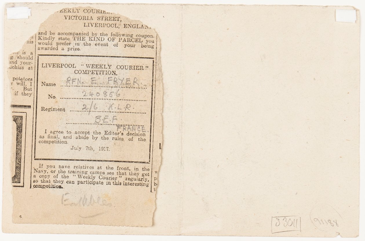 Innlevering til en aviskonkurranseredaktør, 1917 av Edgar Fryer