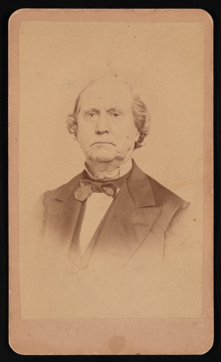 Portrett av Ezra Bartlett French 1810-1880, før 1880. av Edgar J Pullman