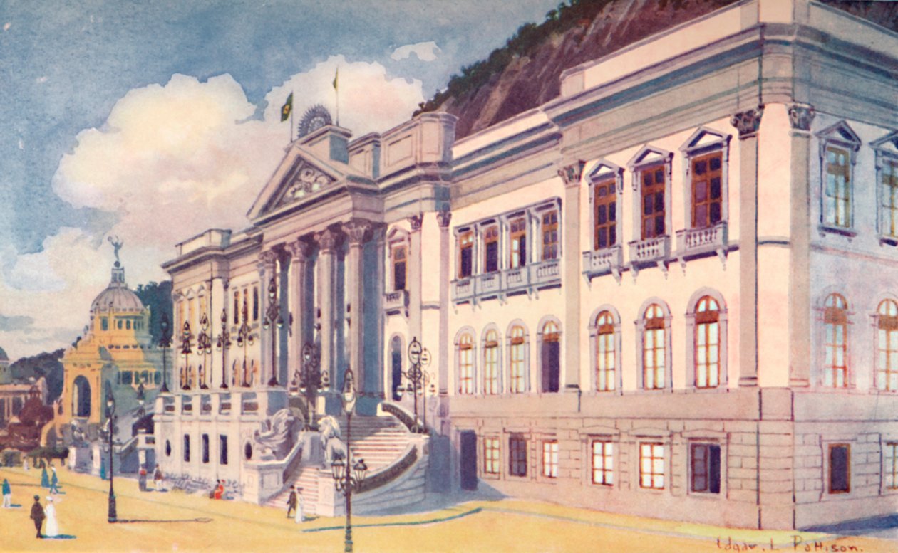 Landbruks-, industri- og handelsdepartementet, Praia Vermelha, 1914 av Edgar L. Pattison