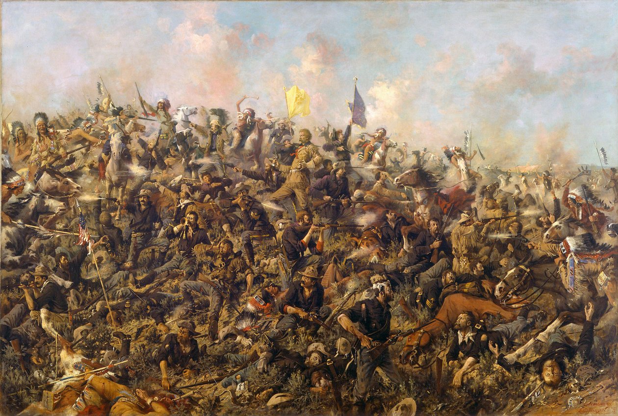 Custers Last Stand av Edgar Samuel Paxson, 1899 av Edgar Samuel Paxson