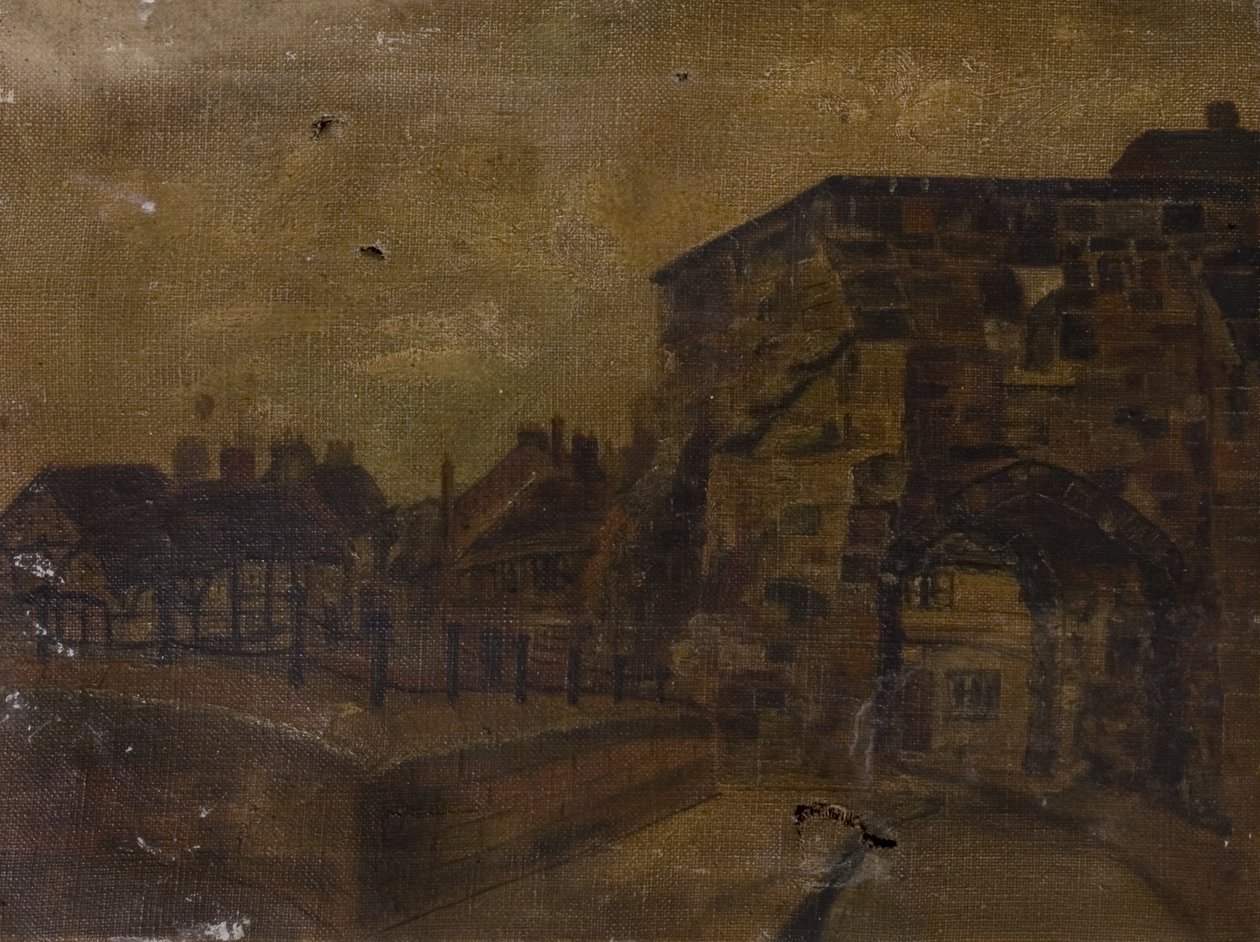 Rundt Cook Street Gate, Coventry, ca. 1900 av Edith Elsegood Burrows