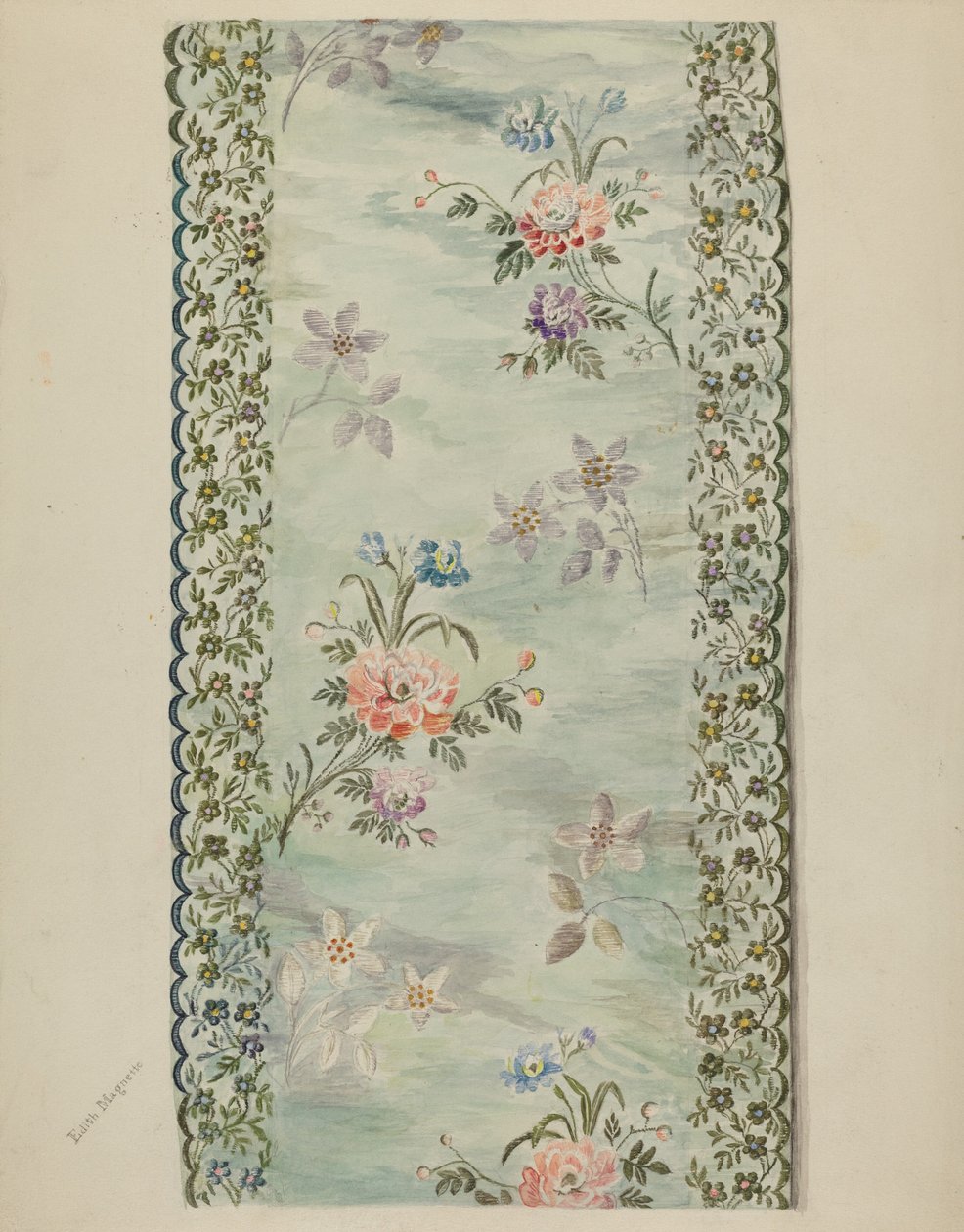 Brodert trimming av Edith Magnette