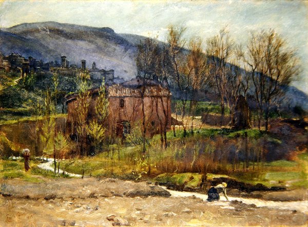 Toskansk landsby av Edith Ridley Corbet