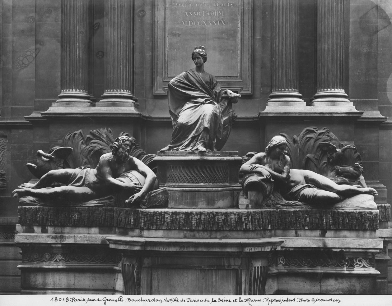 Fountain of the Four Seasons, rue de Grenelle, 1739-46 (detalj) (se også 346093, 346095, 346096, 346097) av Edmé Bouchardon