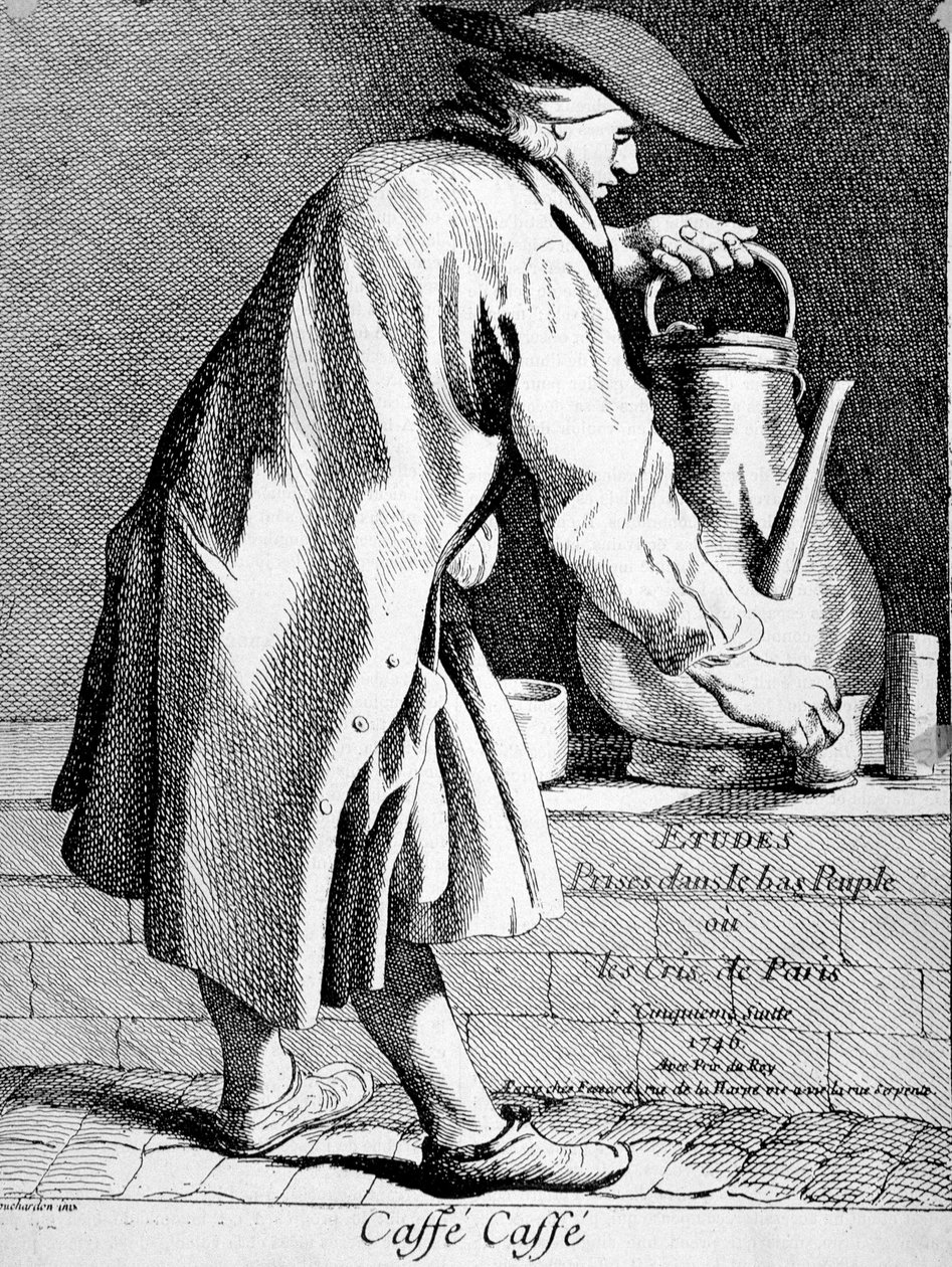 Kaffehandler - tegning av Bouchardon av Edmé Bouchardon