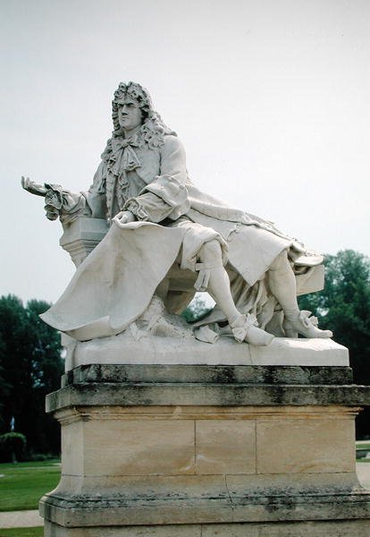 Statue av Andre Le Notre (1613-1700) (marmor) av Edme Antony Paul Noel