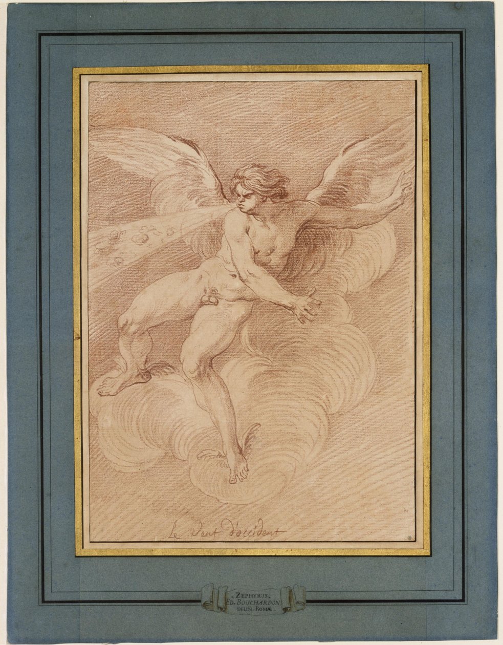 Der Westwind av Edmé Bouchardon
