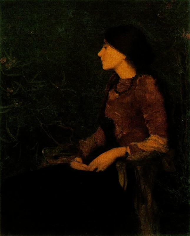 Portrett av Thadee Caroline Jacquet av Edmond Aman Jean
