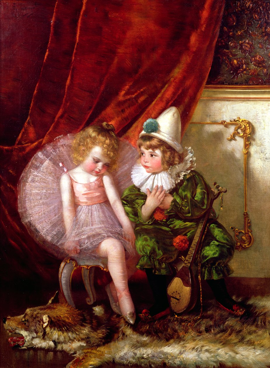 Pierrot og Pierrette av Edmond Louyot