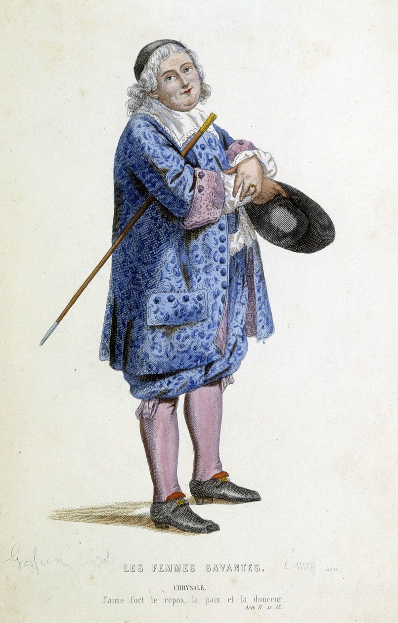 Chrysale , gravert av L.Wolff, 1800-tallet av Edmond A.F. Geffroy